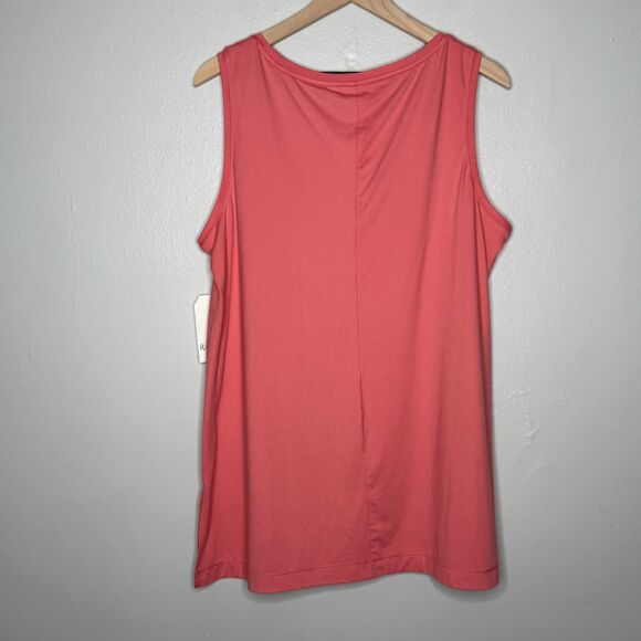 Wonderly Womens StudioTank Top XL Pink Coral Pummy Tanks Soft Stretch Basics - Picture 2 of 9